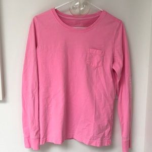 Women’s Hot Pink Vineyard Vines Pocket long sleeve
